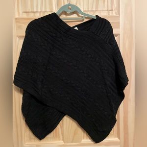 Loft black knit shawl